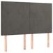 Cama box spring colchón y LED terciopelo - Diseño plano 140x200 Cama box spring colchón y LED terciopelo - Diseño plano 140x200 Gris