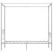 Estructura de cama con dosel metal Estructura de cama con dosel metal