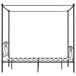 Estructura de cama con dosel metal Estructura de cama con dosel metal