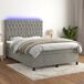 Cama box spring colchón y LED terciopelo - Diseño de botones 140x200 Cama box spring colchón y LED terciopelo - Diseño de botones 140x200 Azul