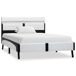 Estructura de cama con LED de cuero sintético 90x200 Estructura de cama con LED de cuero sintético 90x200 Blanco