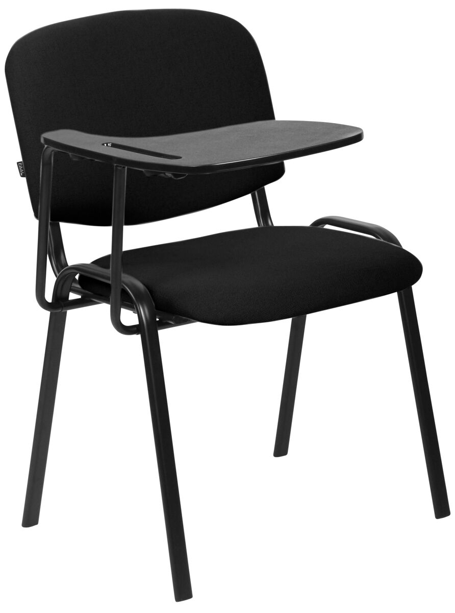 Silla ken xl con mesa plegable tela negro 71x53x81 cm