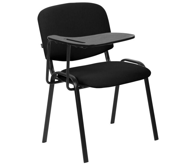 Silla ken xl con mesa plegable tela negro 71x53x81 cm