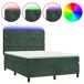 Cama box spring colchón y LED terciopelo - Diseño de botones 140x190 Cama box spring colchón y LED terciopelo - Diseño de botones 140x190 Azul