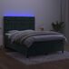Cama box spring colchón y LED terciopelo - Diseño de botones 140x190 Cama box spring colchón y LED terciopelo - Diseño de botones 140x190 Azul
