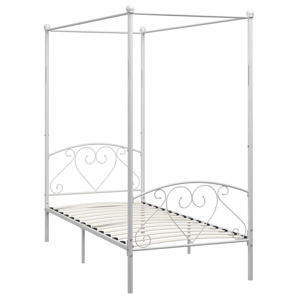 Estructura de cama con dosel metal