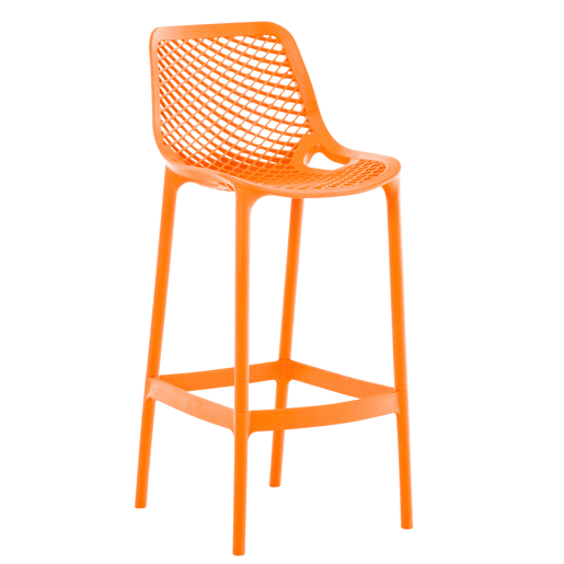 Taburete de Bar para Exterior Air Plástico Naranja 53X45X105 cm