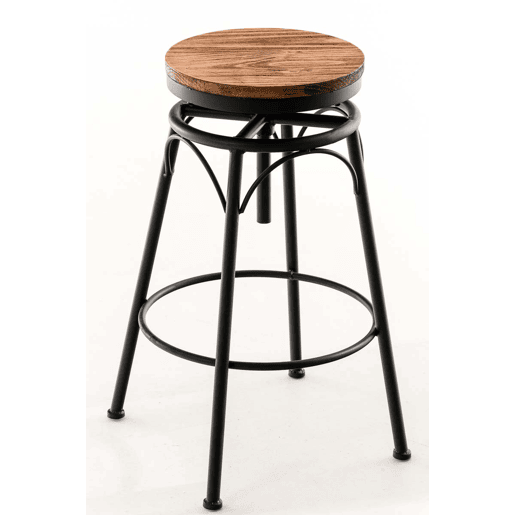 Taburete Industrial Beam Metal Negro 42X42X70 cm