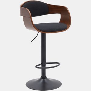 Taburete de bar Kingston Tela Nogalnegro 50X48X87 cm