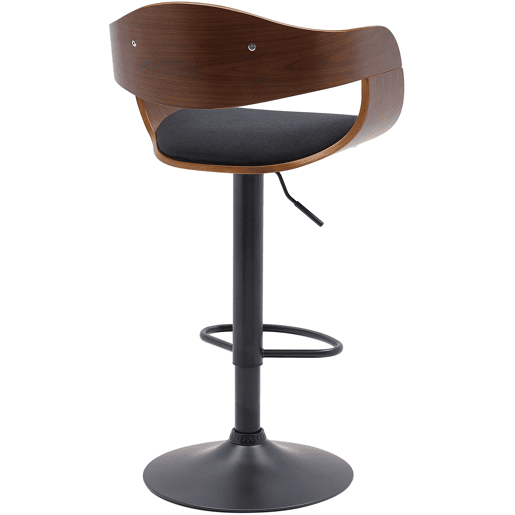 Taburete de bar Kingston Tela Nogalnegro 50X48X87 cm