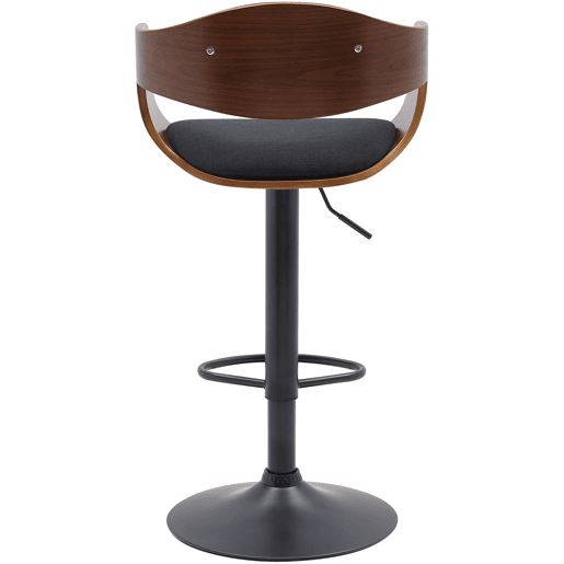 Taburete de bar Kingston Tela Nogalnegro 50X48X87 cm
