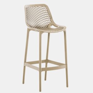 Taburete de Bar para Exterior Air Plástico Barro 53X45X105 cm