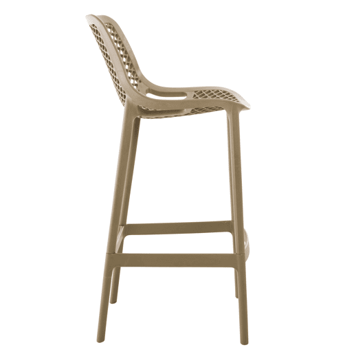 Taburete de Bar para Exterior Air Plástico Barro 53X45X105 cm