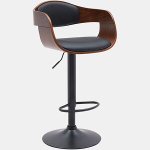 Taburete de bar Kingston Simil cuero Nogalnegro 50X48X87 cm