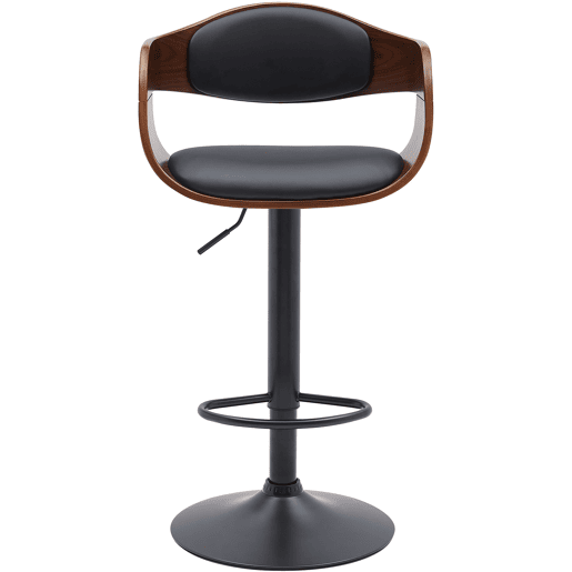 Taburete de bar Kingston Simil cuero Nogalnegro 50X48X87 cm
