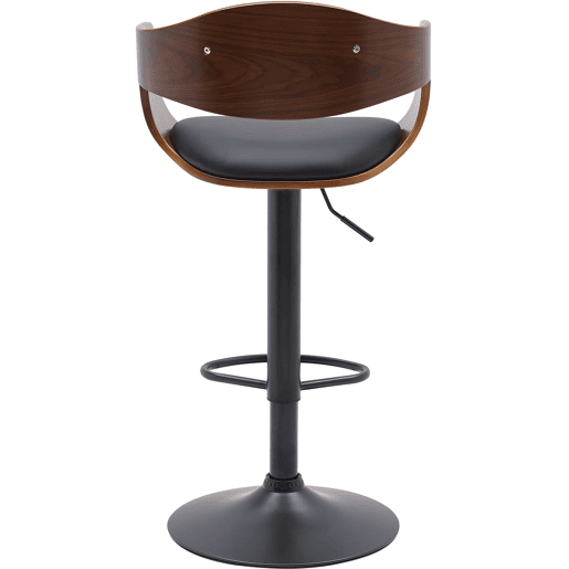 Taburete de bar Kingston Simil cuero Nogalnegro 50X48X87 cm