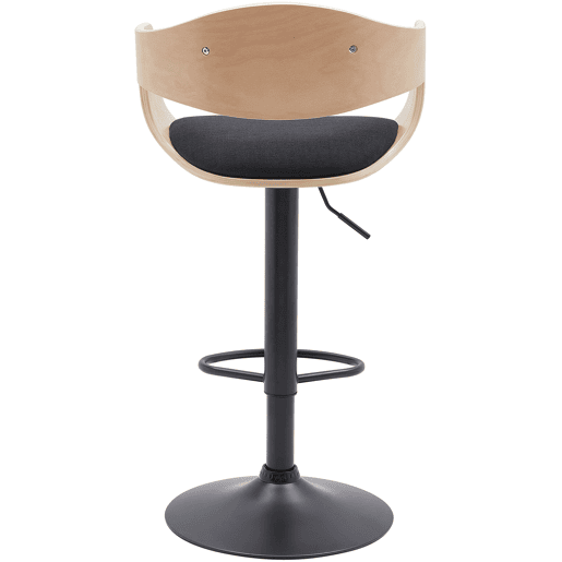 Taburete de bar Kingston Tela Naturalnegro 50X48X87 cm