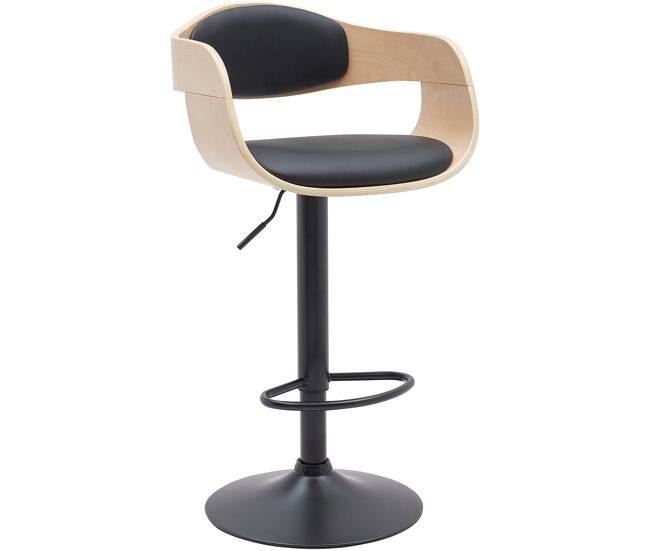 Taburete de bar kingston con base metálica 88x50x48 cm