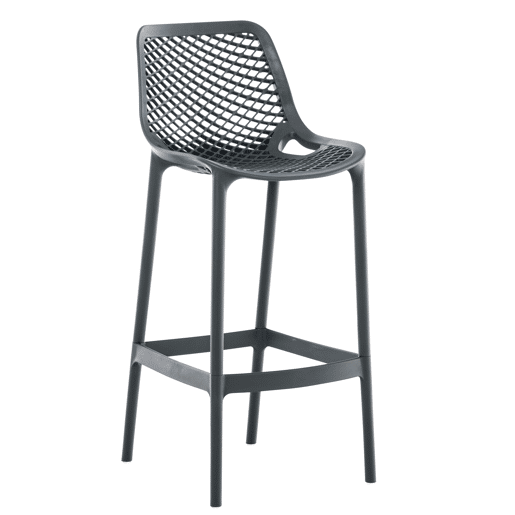 Taburete de Bar para Exterior Air Plástico Gris oscuro 53X45X105 cm