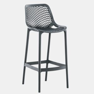 Taburete de Bar para Exterior Air Plástico Gris oscuro 53X45X105 cm