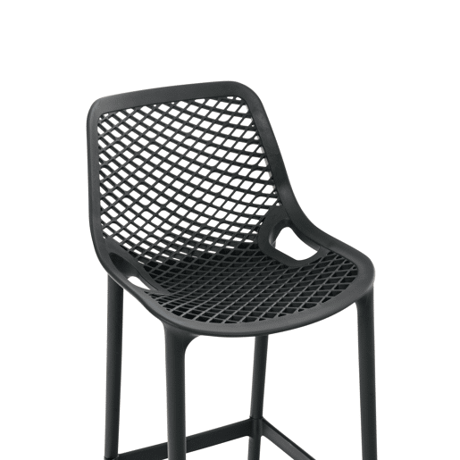 Taburete de Bar para Exterior Air Plástico Gris oscuro 53X45X105 cm