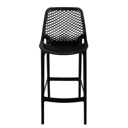 Taburete de Bar para Exterior Air Plástico Negro 53X45X105 cm