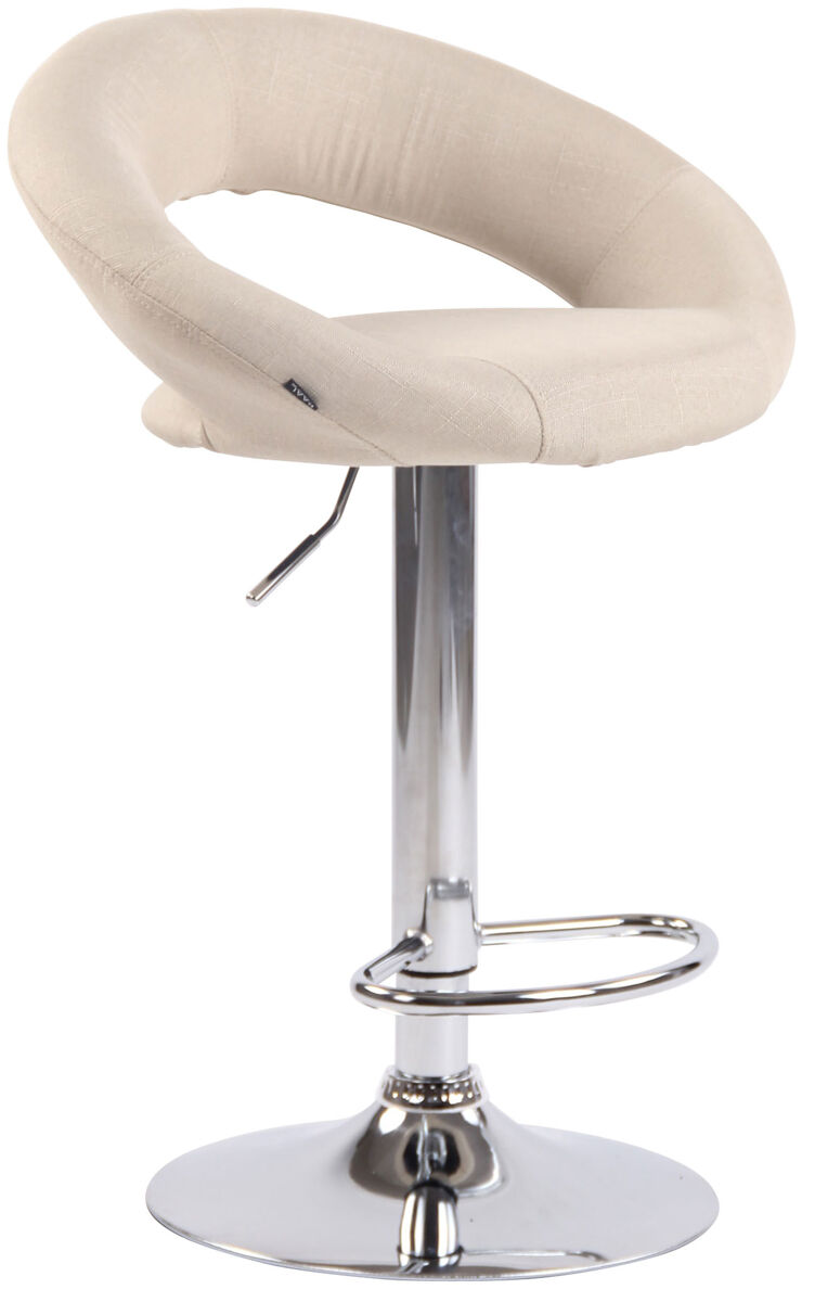 Taburete olinda tapizado en tela 80x53x47 cm