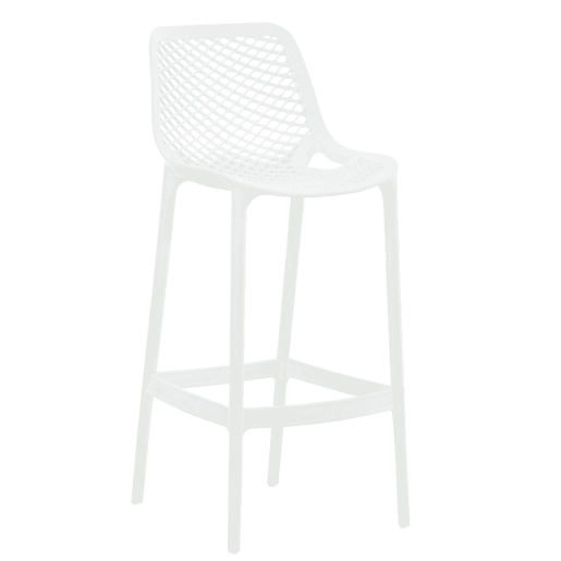 Taburete de Bar para Exterior Air Plástico Blanco 53X45X105 cm