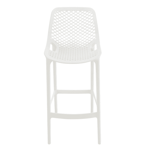 Taburete de Bar para Exterior Air Plástico Blanco 53X45X105 cm