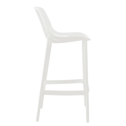 Taburete de Bar para Exterior Air Plástico Blanco 53X45X105 cm