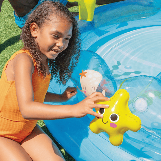 Centro de jogos aquático inflável sob o mar cdifusor, escorregador e estrela do mar INTEX