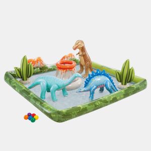 Centro de jogos insufláveis para dinossauros aquáticos cdifusor, bolas e insufláveis INTEX