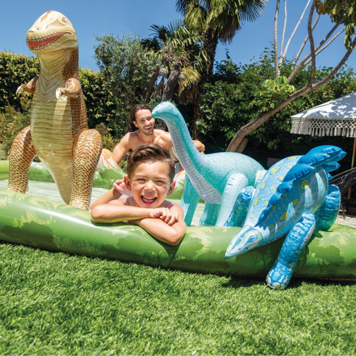 Centro de jogos insufláveis para dinossauros aquáticos cdifusor, bolas e insufláveis INTEX