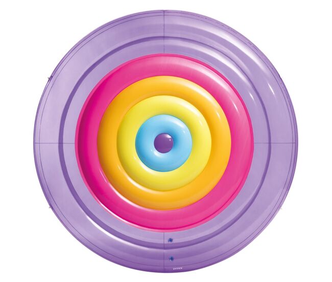 Colchoneta hinchable arcoíris ø201 cm intex