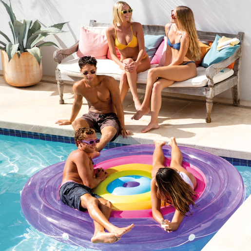 Tapete inflável arco-íris Ø201 cm INTEX