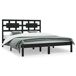 Estructura de cama madera maciza de pino 200x200 Estructura de cama madera maciza de pino 200x200 Negro