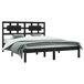 Estructura de cama madera maciza de pino 200x200 Estructura de cama madera maciza de pino 200x200 Negro