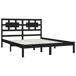 Estructura de cama madera maciza de pino 200x200 Estructura de cama madera maciza de pino 200x200 Negro