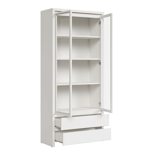 Vaisselier 2 portas 2 gavetas Soren Branco