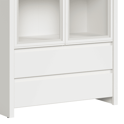 Vaisselier 2 portas 2 gavetas Soren Branco
