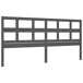 Estructura de cama con cabecero madera maciza 200x200 Estructura de cama con cabecero madera maciza 200x200 Gris