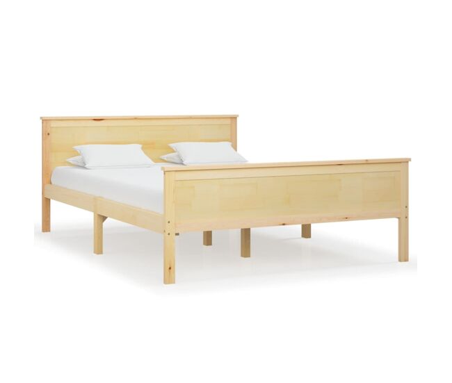 Estructura de cama madera maciza de pino 120x200 cm