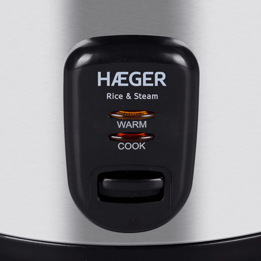 Arrozeira Elétrica HAEGER Rice & Steam - 1.8 L, 700W, Inox