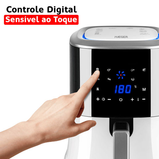Fritadeira sem óleo digital HAEGER Aero Fryer - 2.2L