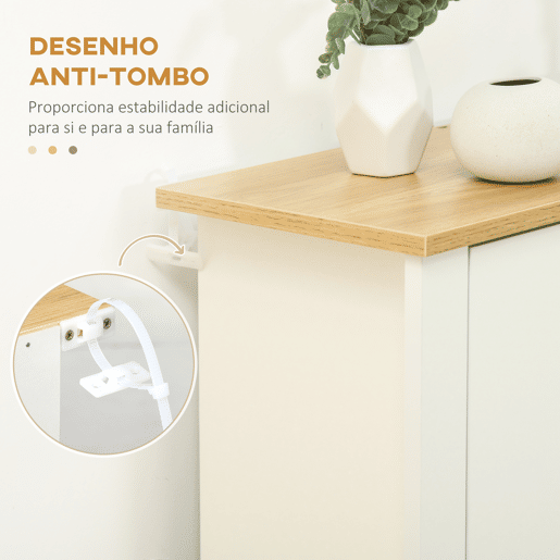 HOMCOM Sapateira Branca Estreita Armário Sapateiro Alto com 3 Gavetas Basculantes para 18 Pares de Sapatos e Prateleiras Ajustáveis para Corredor Entrada 72x26x112 cm