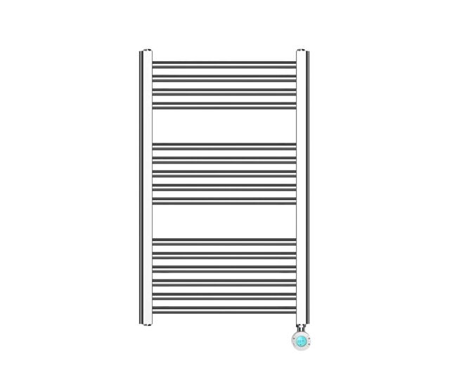 Toallero eléctrico haeger lux warm chrome 80x50 cm, cromo, 400 w