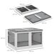 Caja de Almacenamiento PP HOMCOM, hogar - muebles de dormitorio Caja de Almacenamiento PP HOMCOM, hogar - muebles de dormitorio Blanco