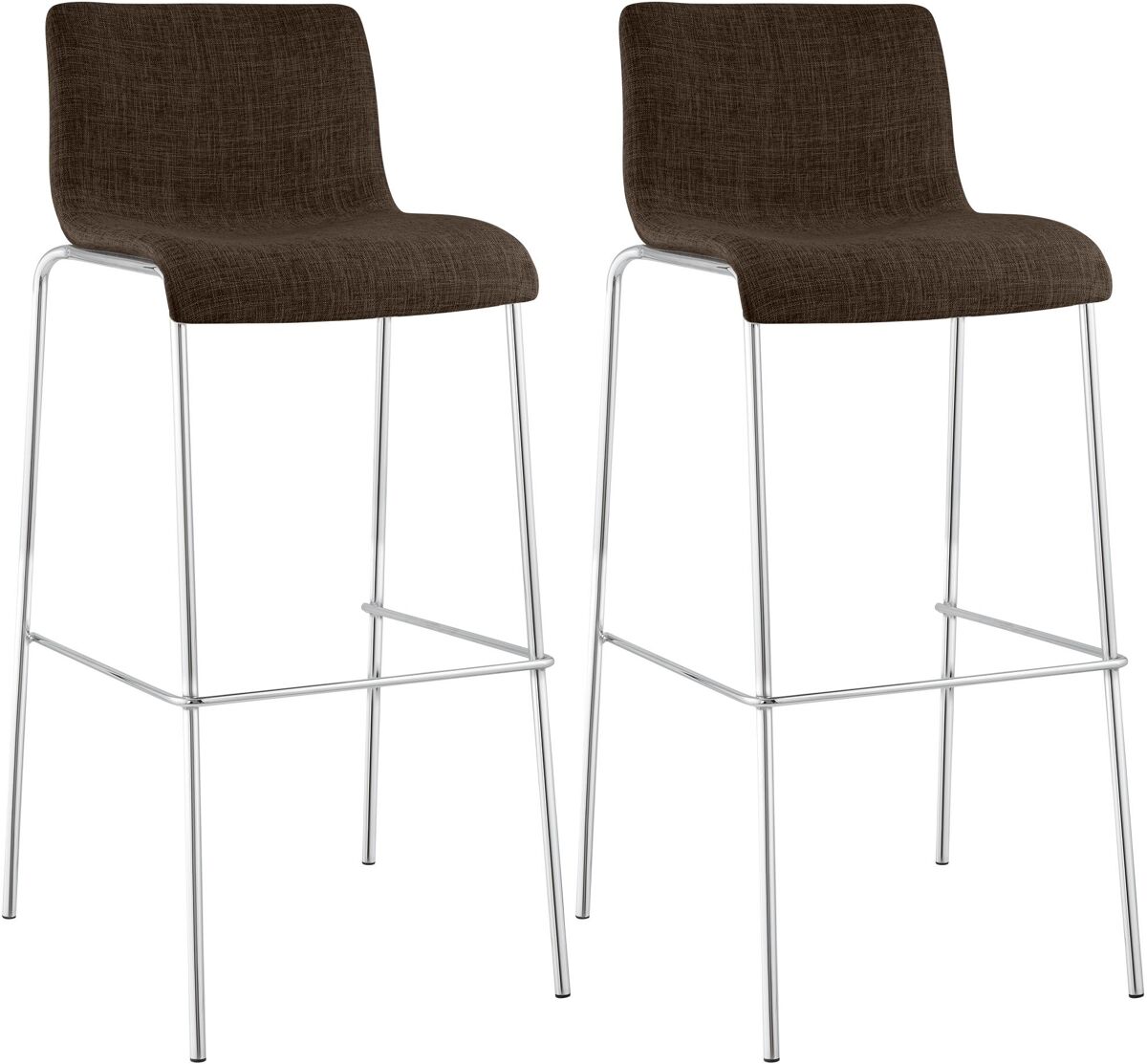 Set de 2x taburetes hoover tapizado en tela 100x43x48 cm