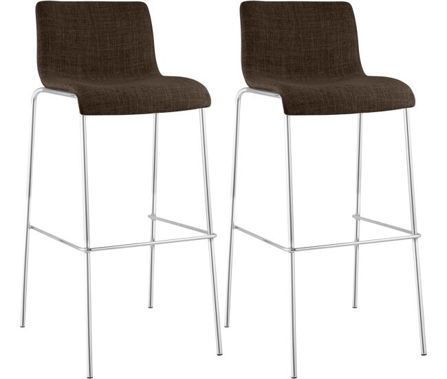 Set de 2x taburetes hoover tapizado en tela 100x43x48 cm