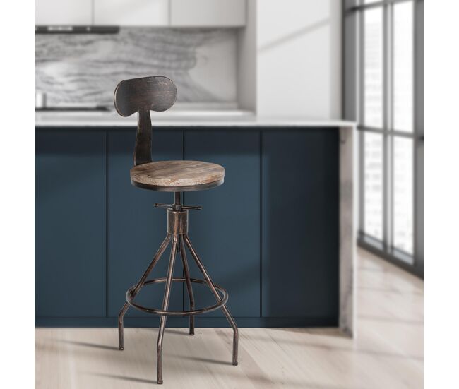 Taburete de bar - Hanam - Madera